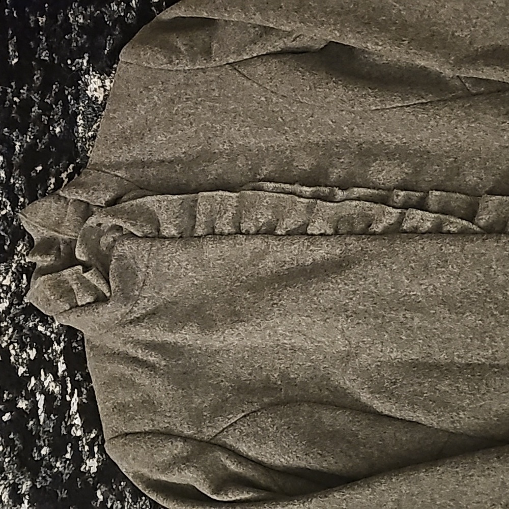 Dkny Ruffle Wool Blend Snap Button Down Donna Kar… - image 2